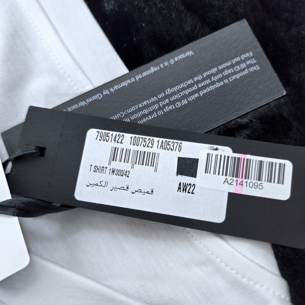 Versace Never Too Much T-Shirt White | Size 42 | MSRP $565 - Picture 7 of 7
